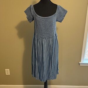 Blue Smocked Dress